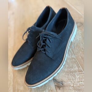 Ecco Modern Tailored Women’s Black Suede Casual Shoes 39 8.5